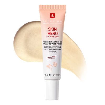 Skin Hero with White Ginseng, Facial Concealer and Makeup Primer - Non-Tinted Bare Skin Perfecting Face Moisturizer