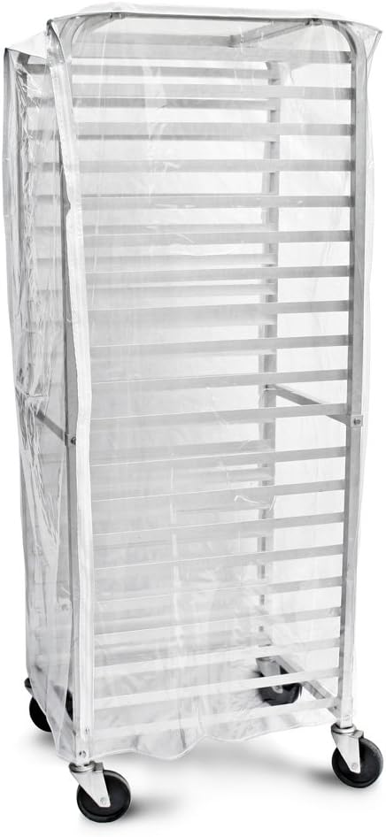 Clear Plastic Sheet Pan/Bun Pan Rack Cover, 20-Tier