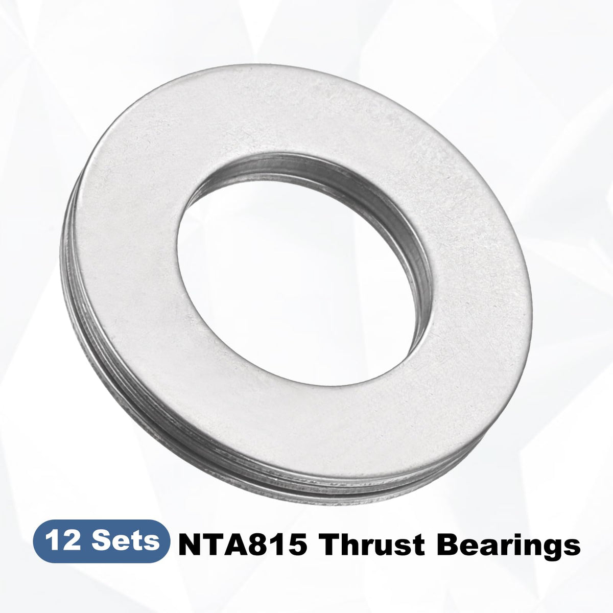 uxcell 12 Sets NTA815 Thrust Needle Roller Bearings with Washers, ID 1/2"