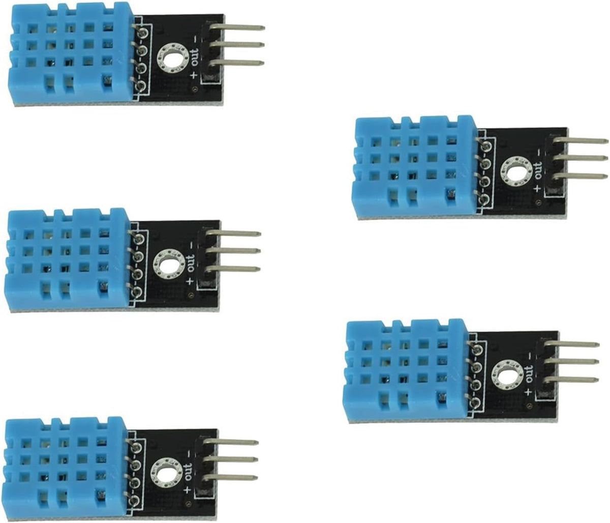 10-Pack DHT11 Temperature and Humidity Sensor, 3.3V-5V