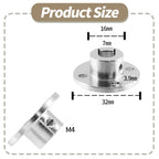 Litoexpe 4 Pieces 7mm Rigid Flange Coupling Connector