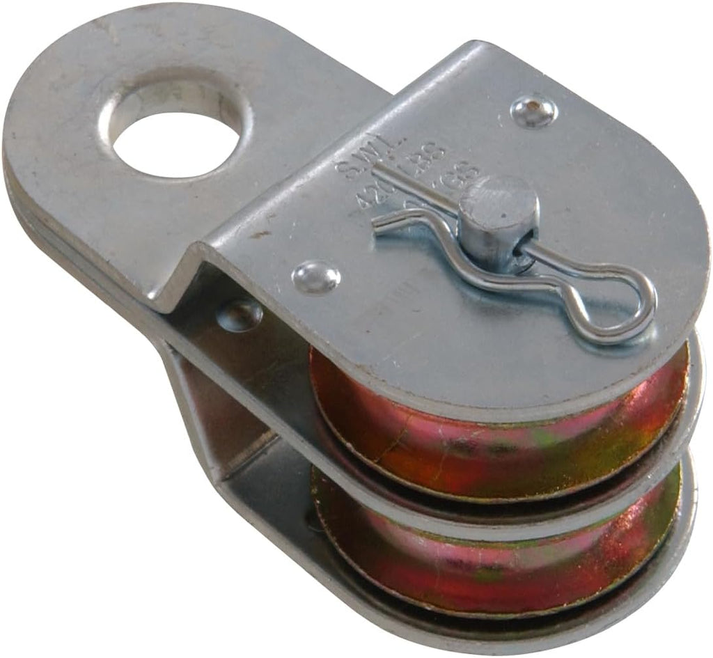 Hardware Essentials Double Sheave Fixed Pulley (1-1/2")