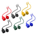 1/2" AG Style Dust Caps,Plug cover Hydraulic quick coupler 6 Sets (Red, Green, Yellow, Grey, Blue, Black)