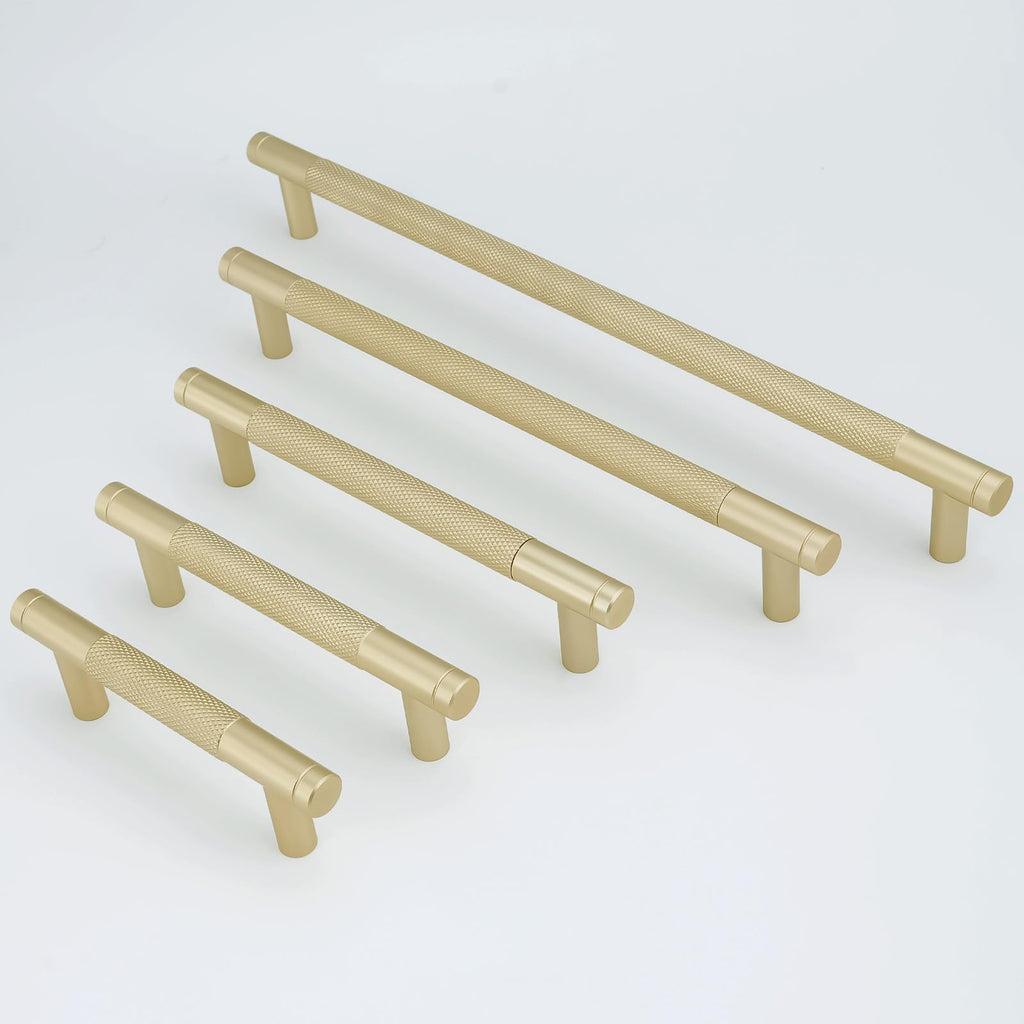 10 Pack 5 Inch Brushed Brass Kitchen Cabinet Handles