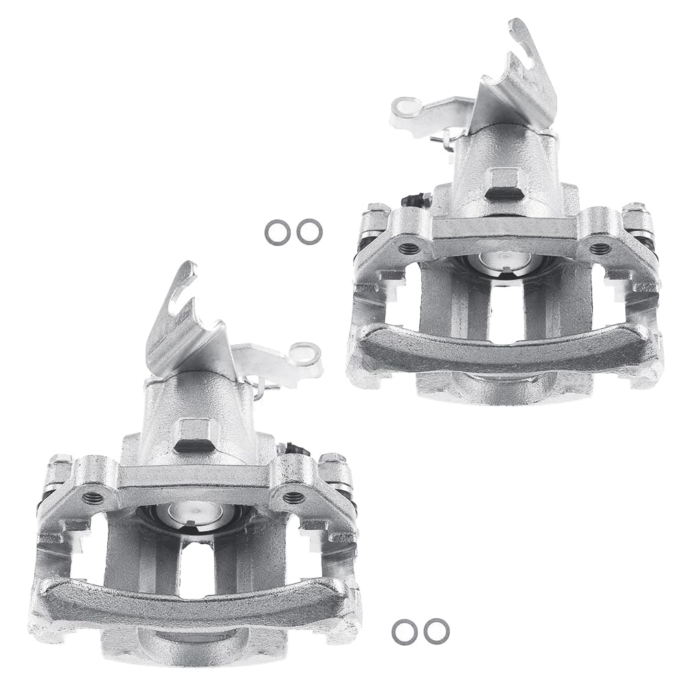 Forlevlaep 2PCS Rear L&R Brake Calipers w/Bracket For Ford Mustang 2005-14