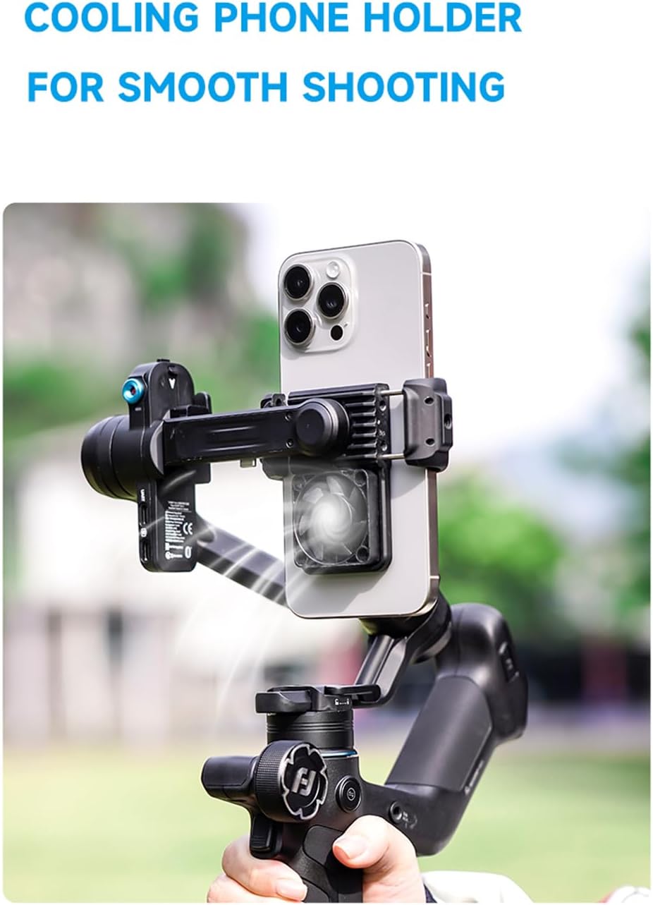 SCORP Mini 3 Gimbal Stabilizer for Smartphone, Built-in AI Tracking Module & Cooling Fan, 2KG Payload 3-Axis Phone