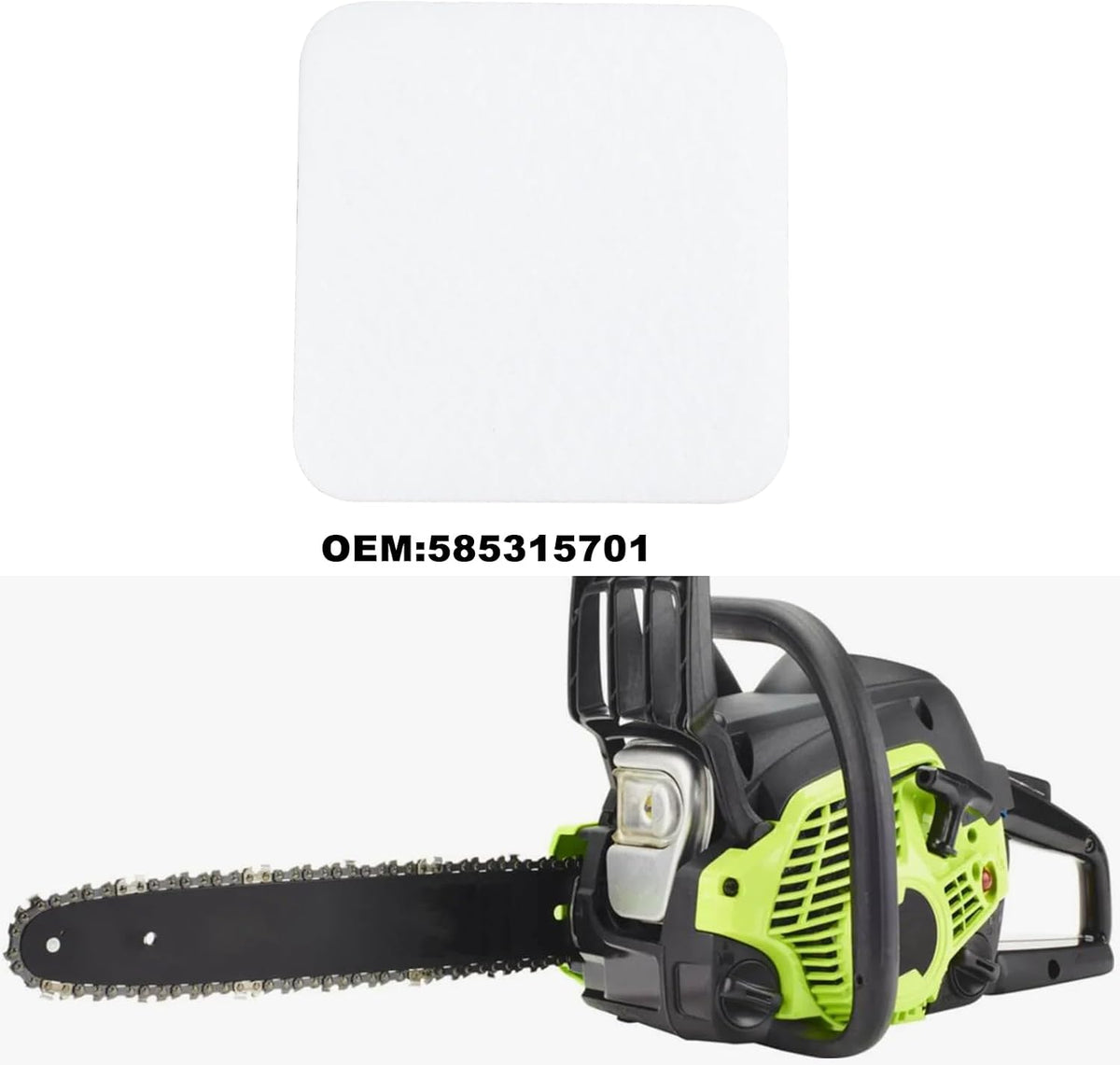 4Pcs Air Filter 585315701 Compatible with Poulan PL3314 PL3816 PR4016 PR4018 Chainsaw