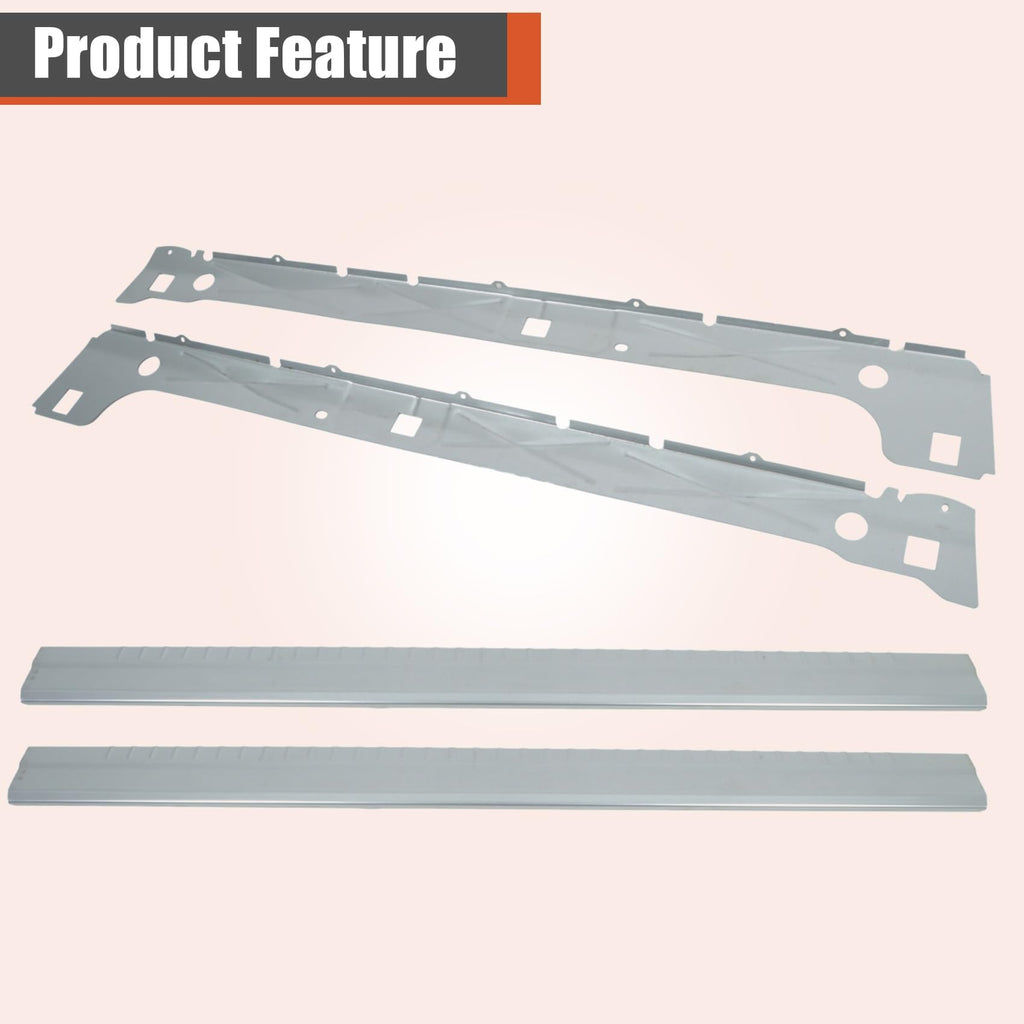 labwork Rocker Panels Cab Corners Replacement for Sierra 1500 Extended Cab