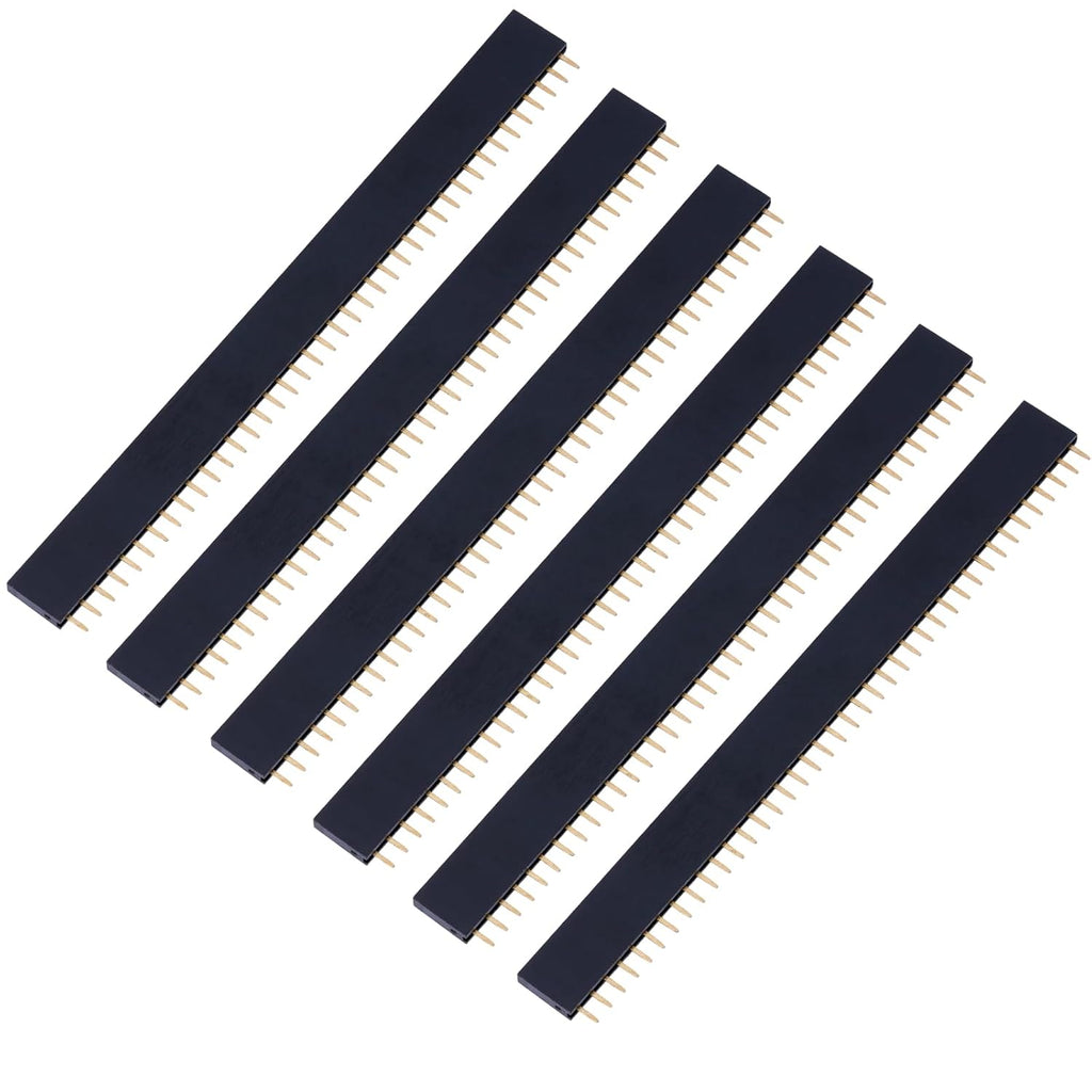 30 Pcs Female Header Pins 2.54 mm Pin Headers Connector for PCB Breadboard
