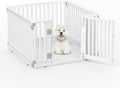Pet Playpen with Door Dog Playpen Foldable Puppy Playpen for Puppies and Small Dogs 4-Panels Easy Assemble Easy