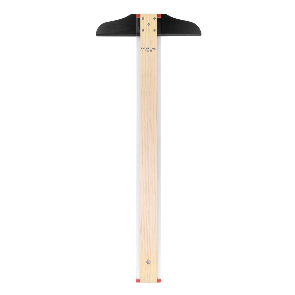 Pacific Arc 18 Inch T Square, Traditional Maple Blade with Acrylic Edge