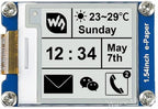 1.54 Inch E-Ink Display Module 200x200 SPI Interface e-Paper Screen Compatible with Raspberry Pi Arduino, Ultra Low Power Electronic Paper for Shelf Labels DIY Projects