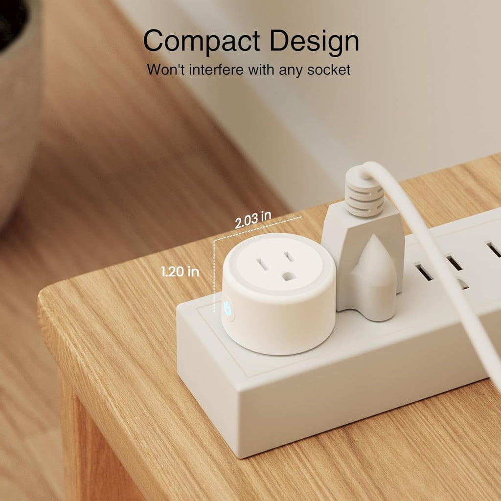 Plug, WiFi Smart Plugs Compatible with Alexa and Google Home, Smart Outlet Timer with APP Remote Control, 2.4GHz
