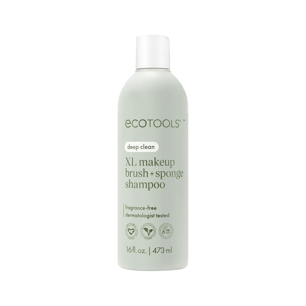 XL Makeup Brush Cleanser, Sponge Shampoo, Fragrance-Free, 16 Fl Oz | Cleaner brushes and sponges, makeup brush soap