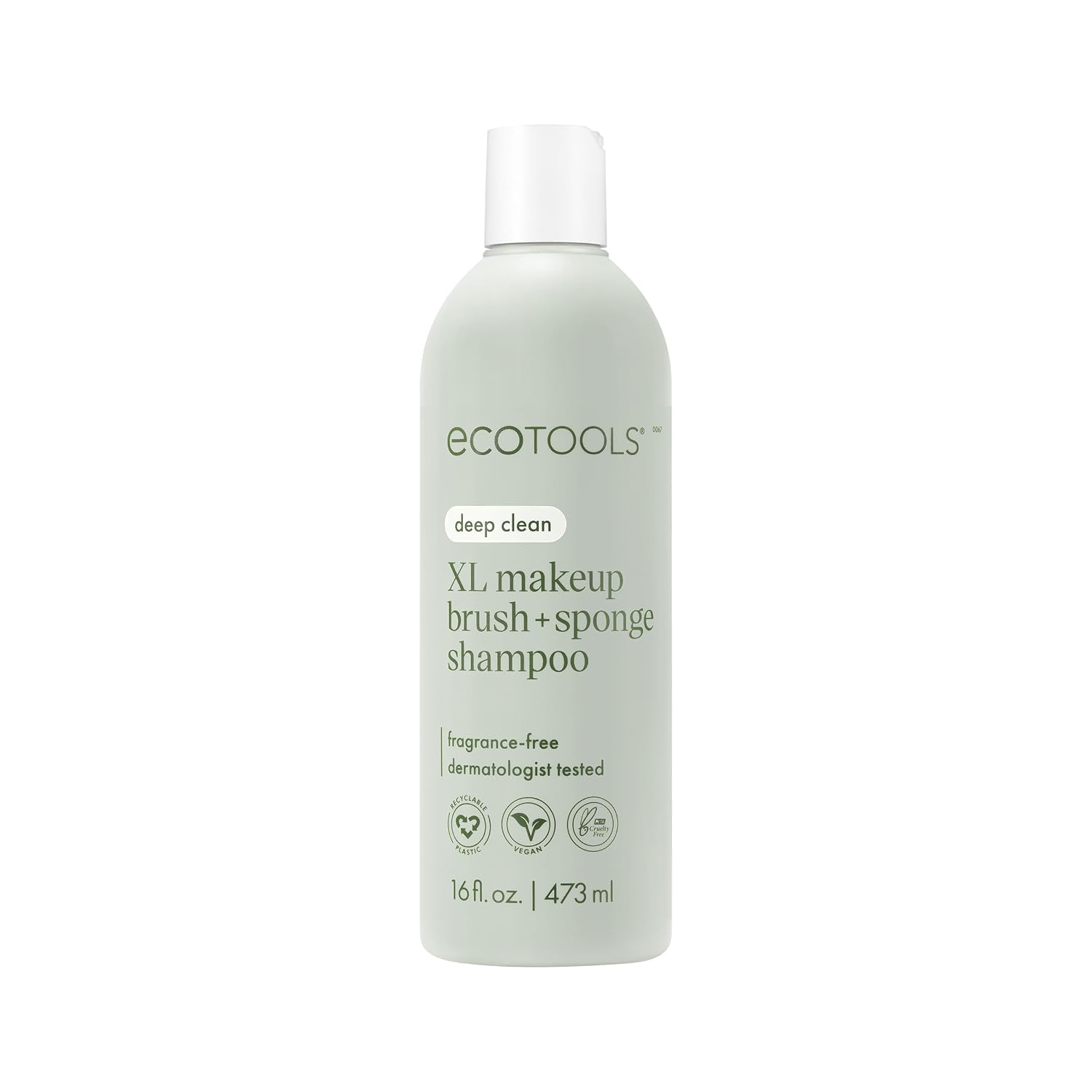 XL Makeup Brush Cleanser, Sponge Shampoo, Fragrance-Free, 16 Fl Oz | Cleaner brushes and sponges, makeup brush soap