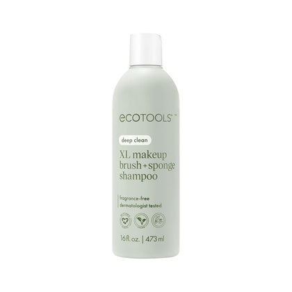 XL Makeup Brush Cleanser, Sponge Shampoo, Fragrance-Free, 16 Fl Oz | Cleaner brushes and sponges, makeup brush soap