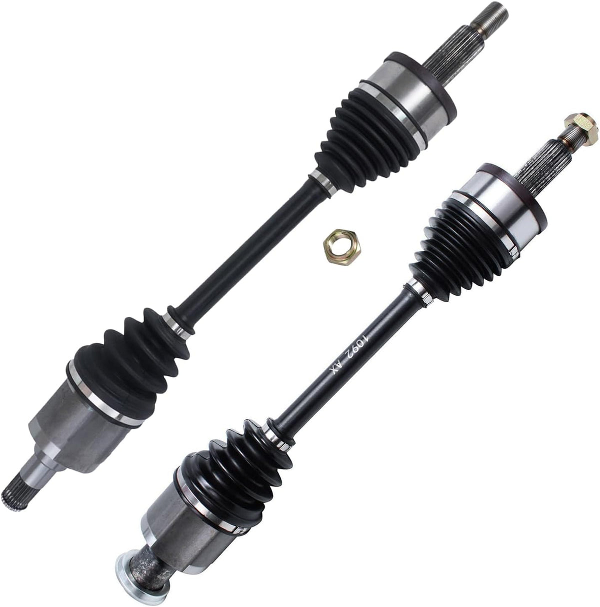 Detroit Axle - AWD Front 2pc CV Axles for Chrysler 300 Dodge Charger Magnum