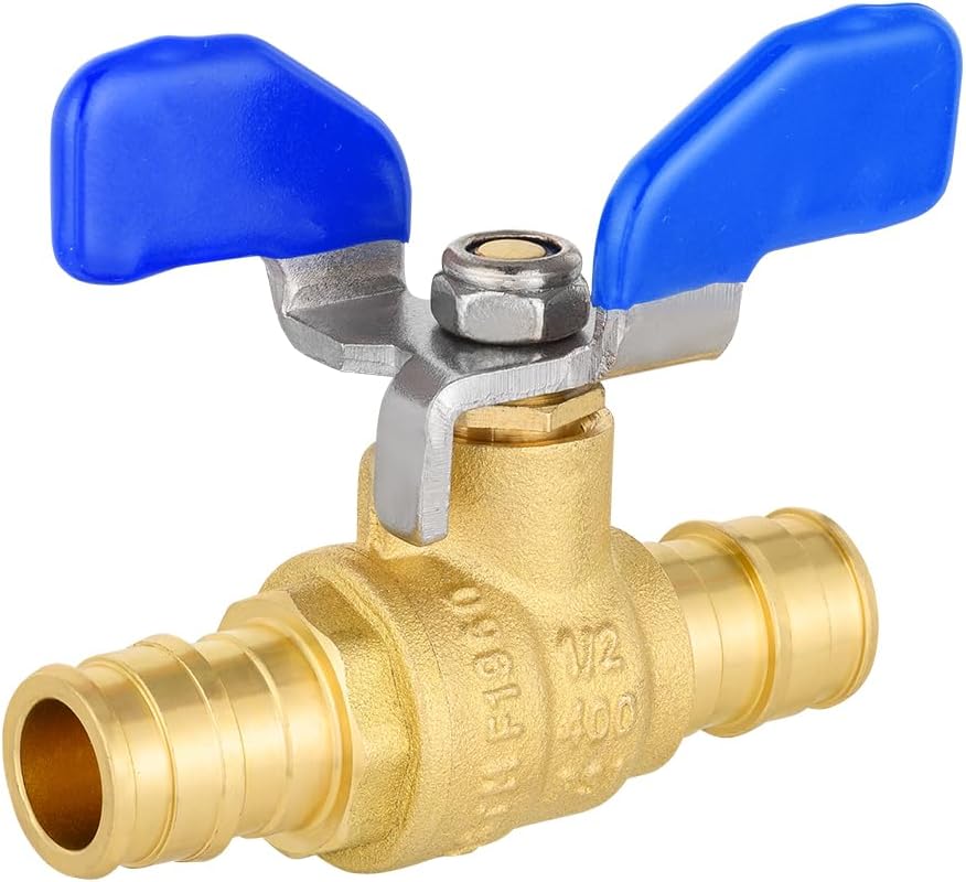2Pcs EFIELD 1/2"Pex-A Expansion Ball Valve With Butterfly Level(VALVE331-2)