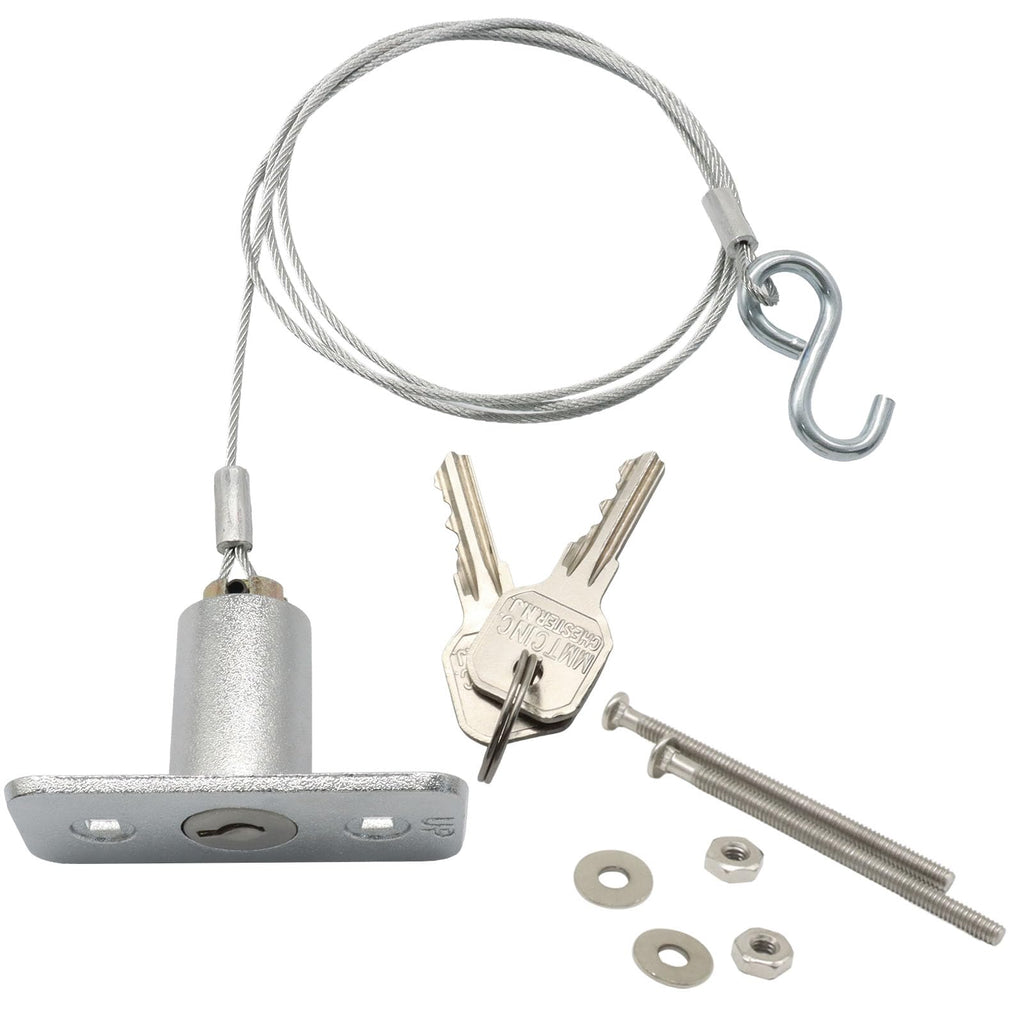 1 PCS Universal Garage Door Emergency Release Lock Kit Silver