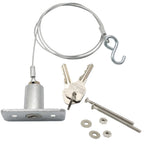 1 PCS Universal Garage Door Emergency Release Lock Kit Silver