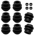 12 PCS Brake Caliper Pins Bushing Kit, Caliper Pin Boot Kit with O-ring