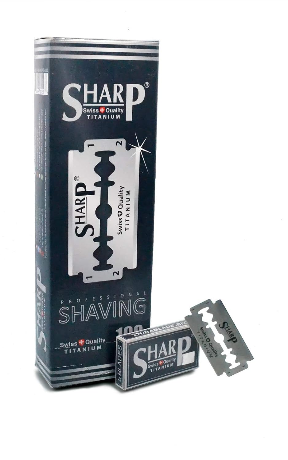 100 Sharp Titanium Double Edge Razor Blades For Safety Razor - Men's Safety Razor Blades For Shaving For Men For A