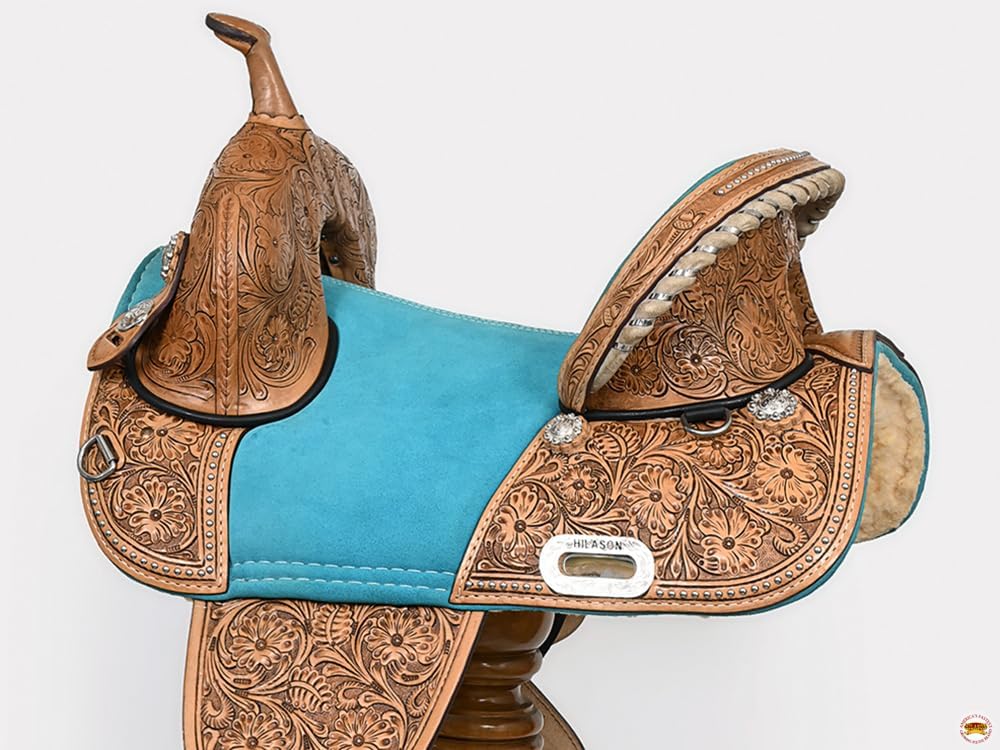 Western Trail Barrel Racing American Leather Treeless Saddle | Horse for Horses