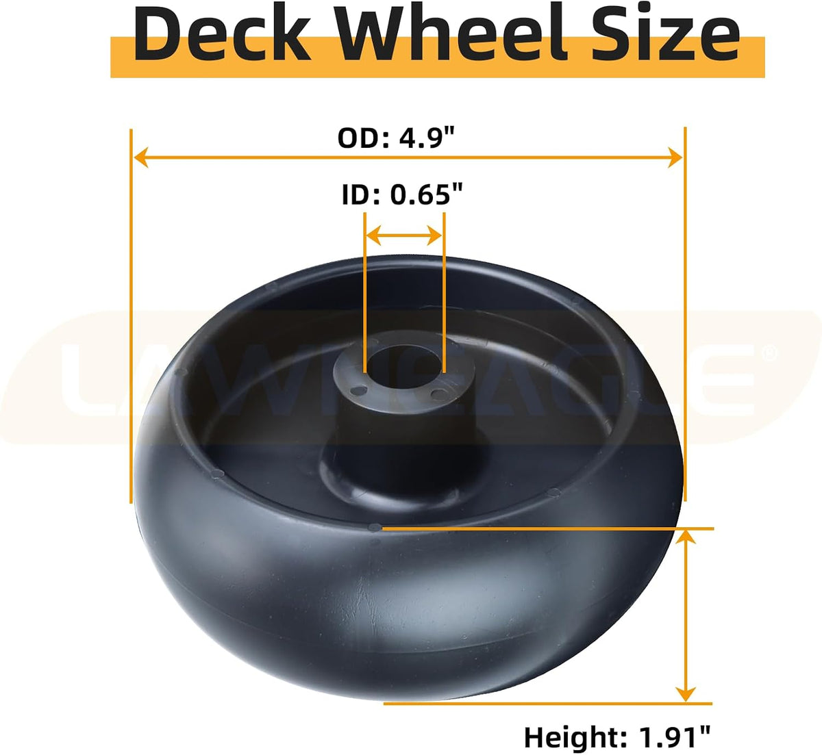 2 Pack GX10168 Deck Wheels with Bolts for John Deere L110 Mowers