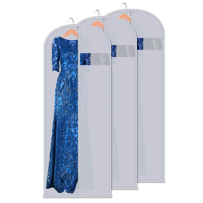 Long Garment Bag & Dress Bags for Gowns, 23.6''x60'' Clothes Cover 3Pack