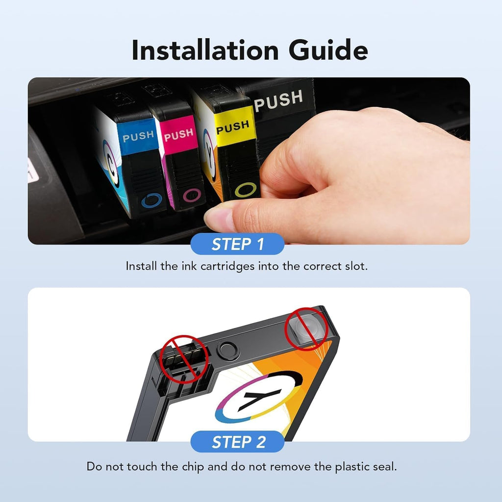 962XL 962 Ink Cartridges Combo Pack Replacement for HP 962XL (4 Pack)