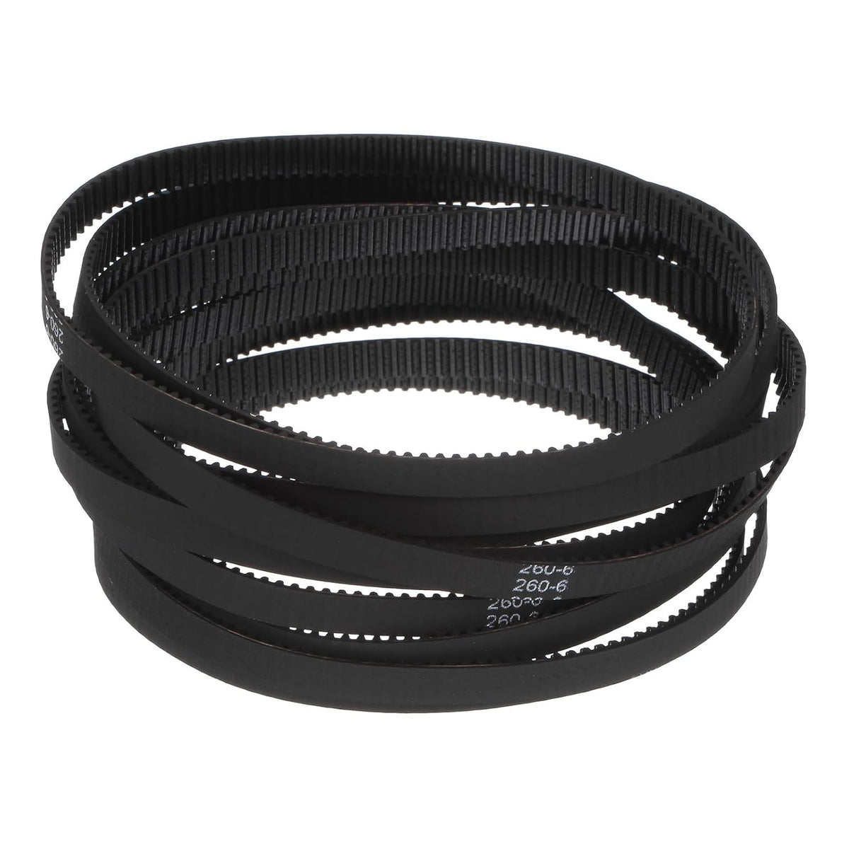 uxcell 10pcs 2GT Timing Belt Closed Loop Rubber Belts 260-2GT-6, 6mm Width x 260mm Length, 3D Printer Timing Belt