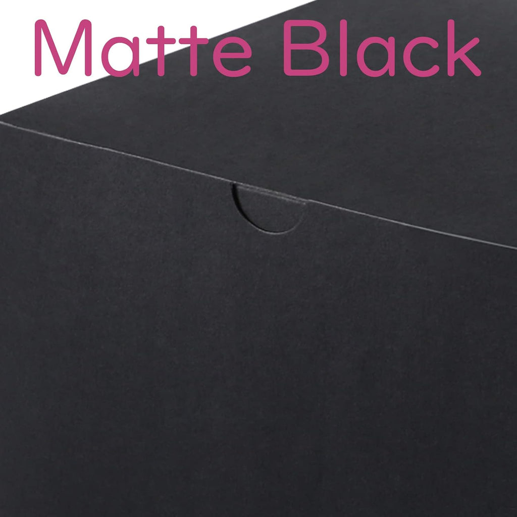25 Small Gift Boxes 2x2x2 Inches, Matte Black Gift Boxes Bulks