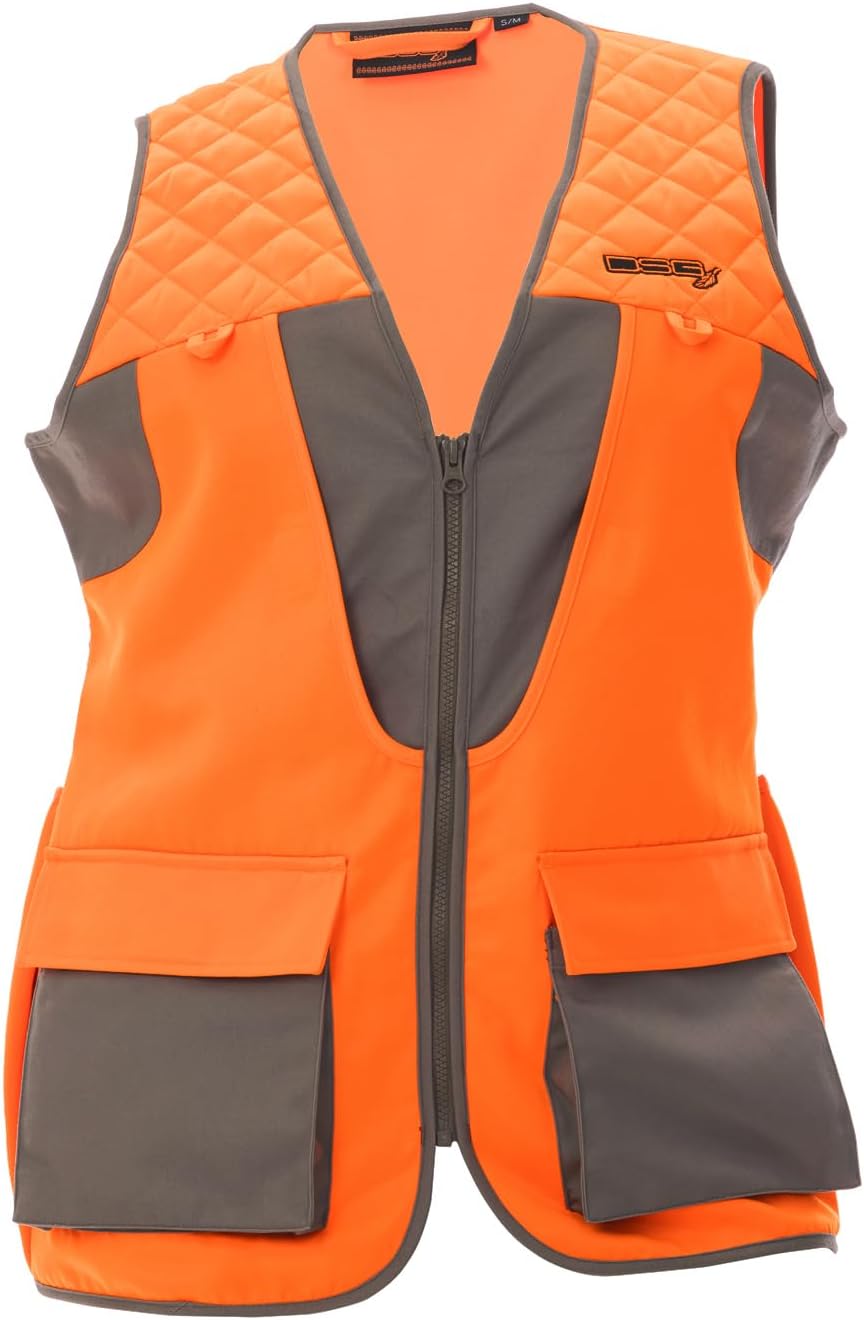 DSG Outerwear upland hunting vest insulated quick dry | Pheasant hunting vest includes padded shoulders a large built