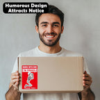 Funny Fragile Stickers for Shipping Moving | 500Pcs 4 Humorous Design for Handle with Care, 2×3 Inch Suitable Labels
