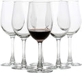 12 Ounce - Set of 6, All-Purpose Classic Durable Red/White Wine Glasses