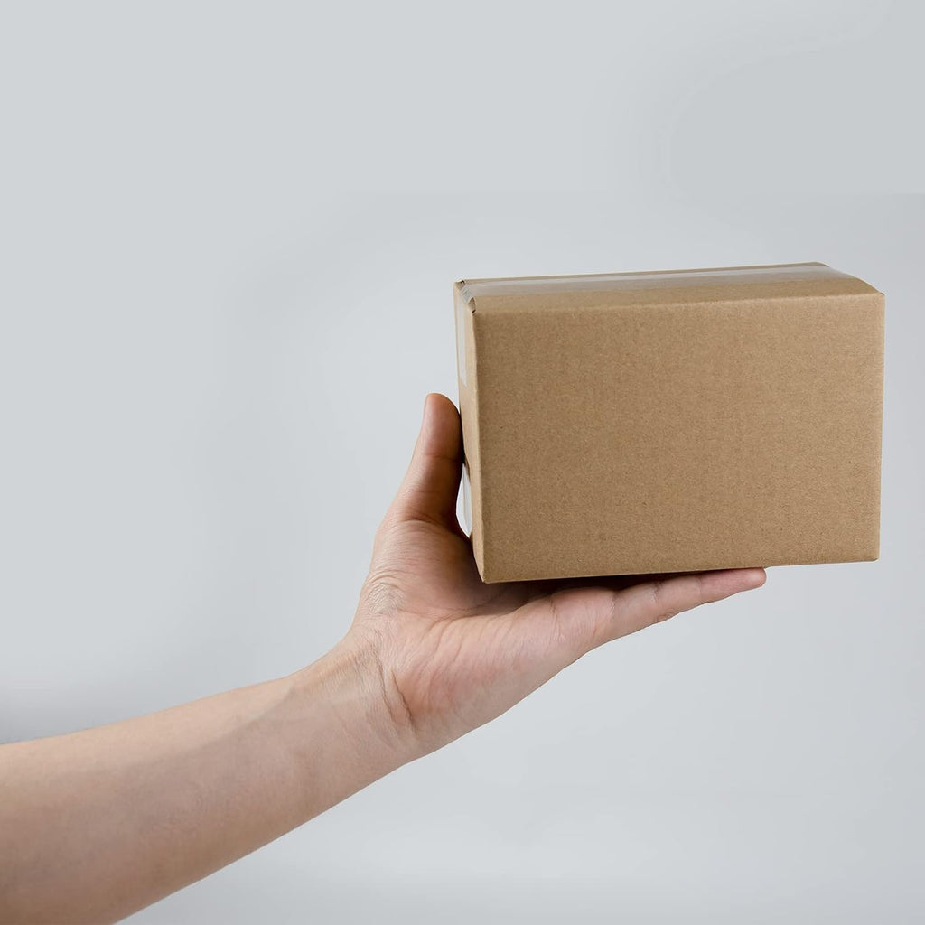 50 Pack 6x4x4 Inches Shipping Boxes, Small Corrugated Cardboard Boxes for Mailing and Packing, Brown