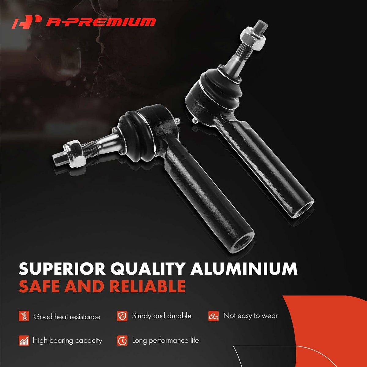 A-Premium 3PCS Power Steering Rack and Pinion Assembly w/Outer Tie Rod Ends