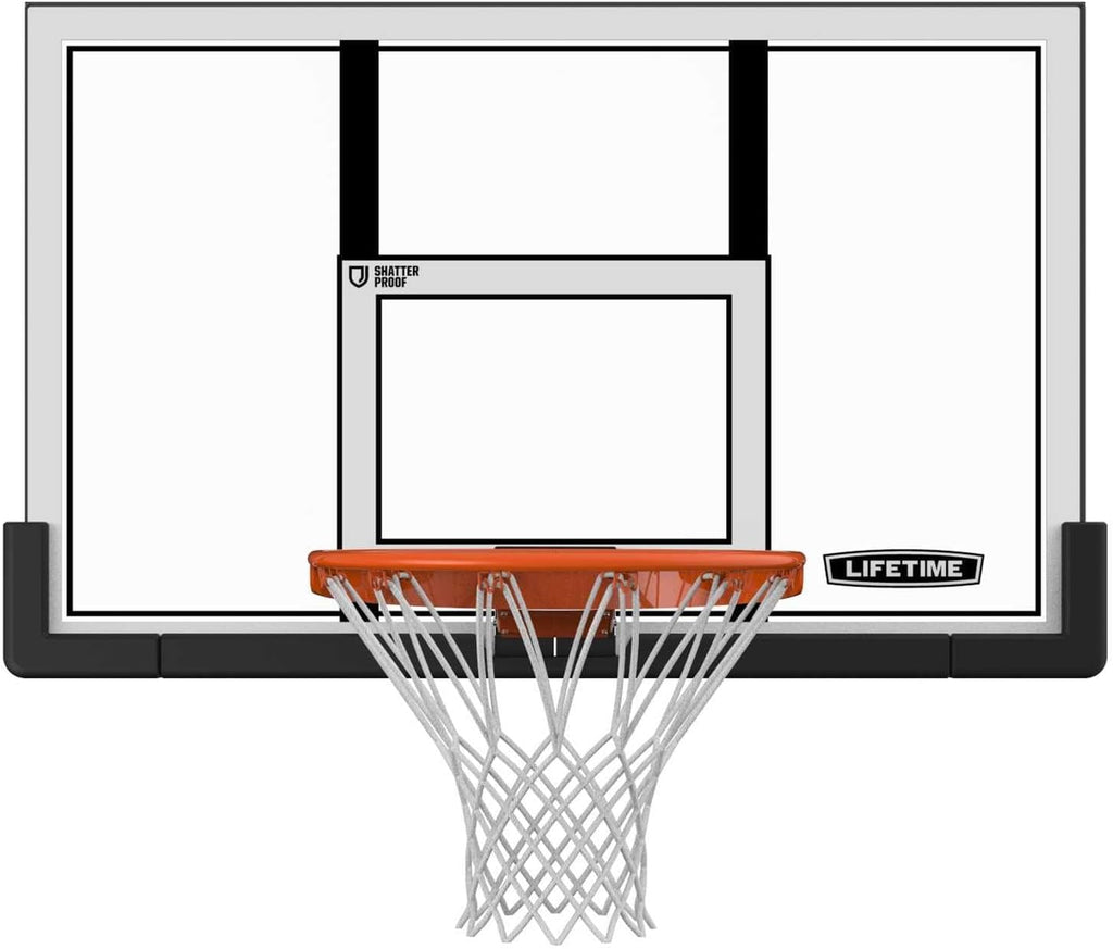 Shatterproof Backboard Rim Combo, 48-Inch, Mounting Bracket Sold Separately