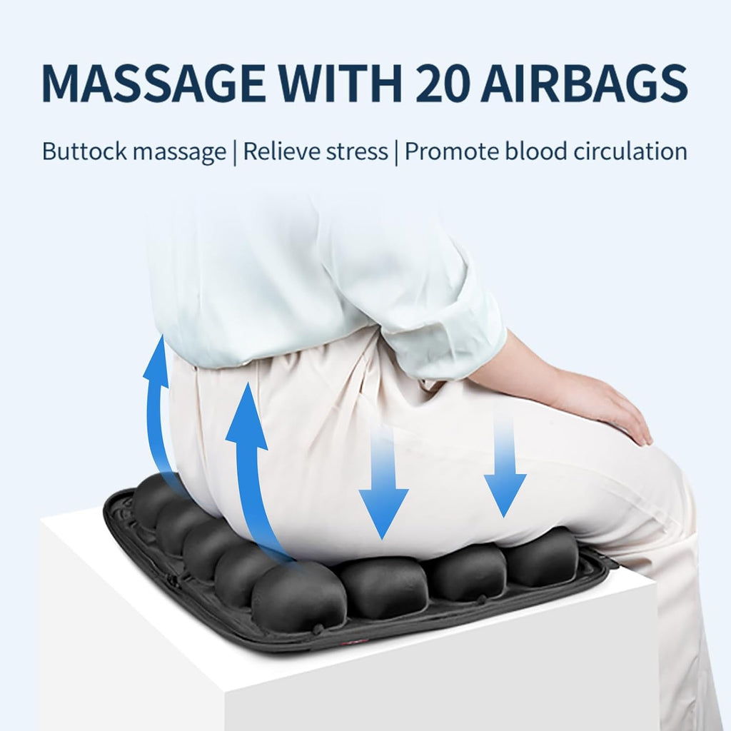 Automatic Inflatable Massage Seat Cushion for Wheelchairs, Office Chairs & Car Seats,Air Pads for Tailbone Pain