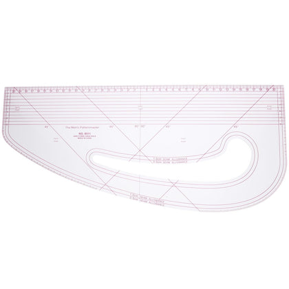Sewing Ruler 16.9 Inch French Curve Tailors Ruler for Pattern Making Fabric Designing and Craft Drawing