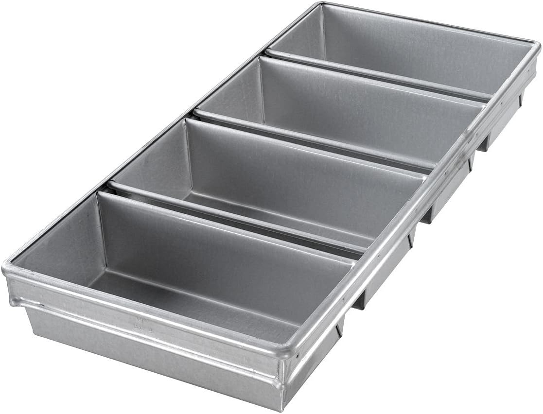 4-Strap Open Top Bread Pan, 10-23/32 x 23-7/8 Inch