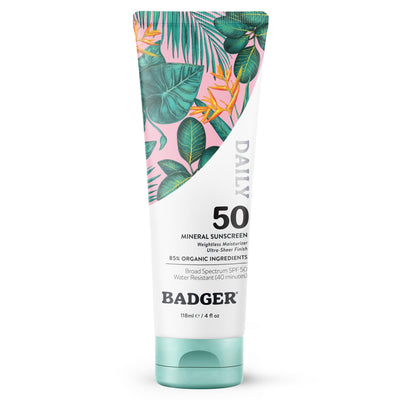 SPF 50 Daily Mineral Sunscreen, Sheer Zinc Oxide, 4 fl oz