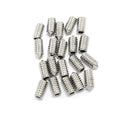 20pcs 1/4-20x1/2 Hexagon Hex Socket Set Grub Screws 304 Stainless Steel Full Thread Cone Point Grub Screw