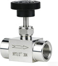 Angry Pony 1/2 NPT Needle Valve,Hydraulic Flow Control Valve, 900 PSI