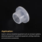 uxcell 24pcs Flanged Sleeve Bearings Plastic Bushings ID 6mm x OD 7.7mm x Length 6mm Nylon Bushings, White