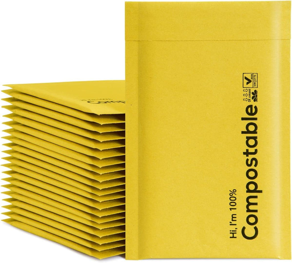 6x10 100% Biodegradable Bubble Mailers