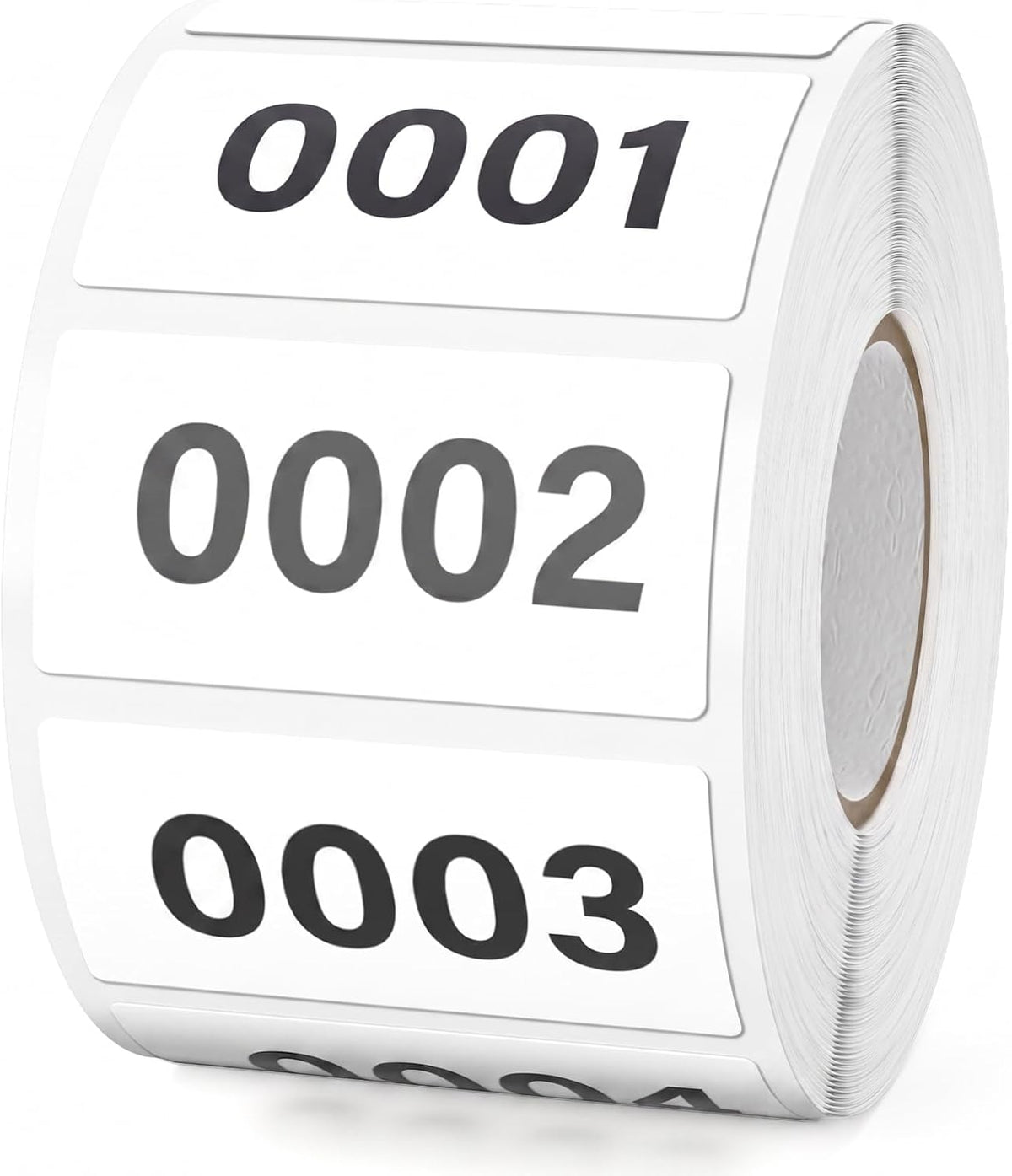 Consecutive Number Stickers 0001-1000 Inventory Label 1.6x0.8 Inch