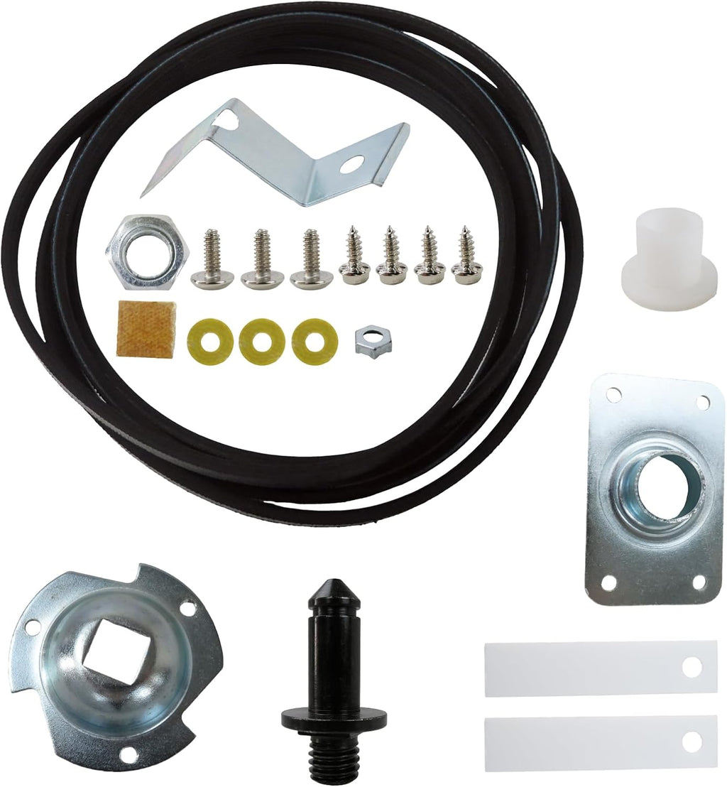 WE25X205 WE25M40 Dryer Belt Drum Bearing Kit Drive Belt Slide Replacement for GE Hotpoint Kenmore Dryer Parts HTDP120ED0WW HTDP120ED3WW HTDP120GD0WW HTDP120GD2WW