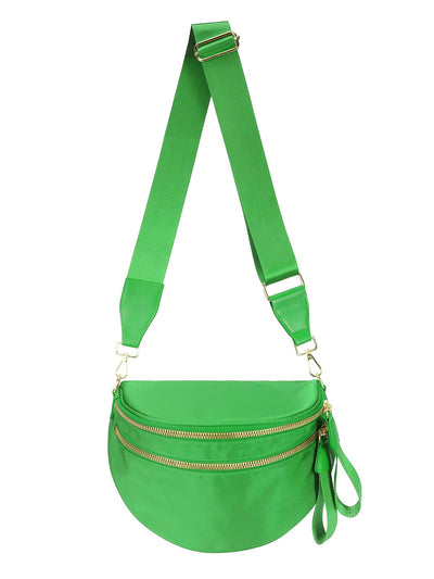 Pure Colour Crossbody Bag Bum Bag for Women,Spacious Purse Fanny Packs Belt Bag,Oversized Bum Bag (Colour Bum