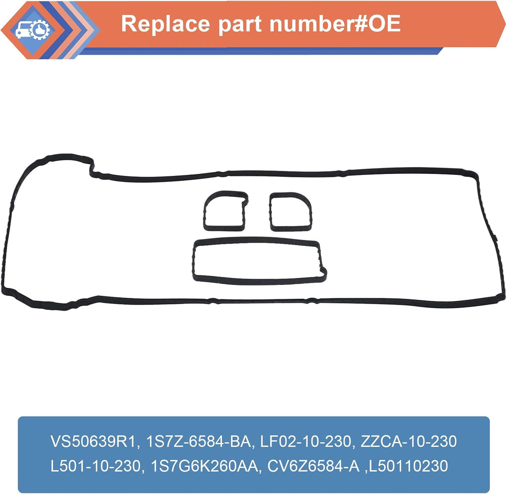 Engine Valve Cover Gasket Compatible with Ford Mazda Mercury Vehicle